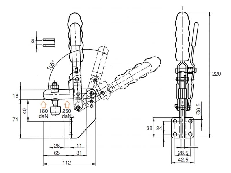 V250/3BLC Vertical Positive Locking Clamps Locking Clamps Manual